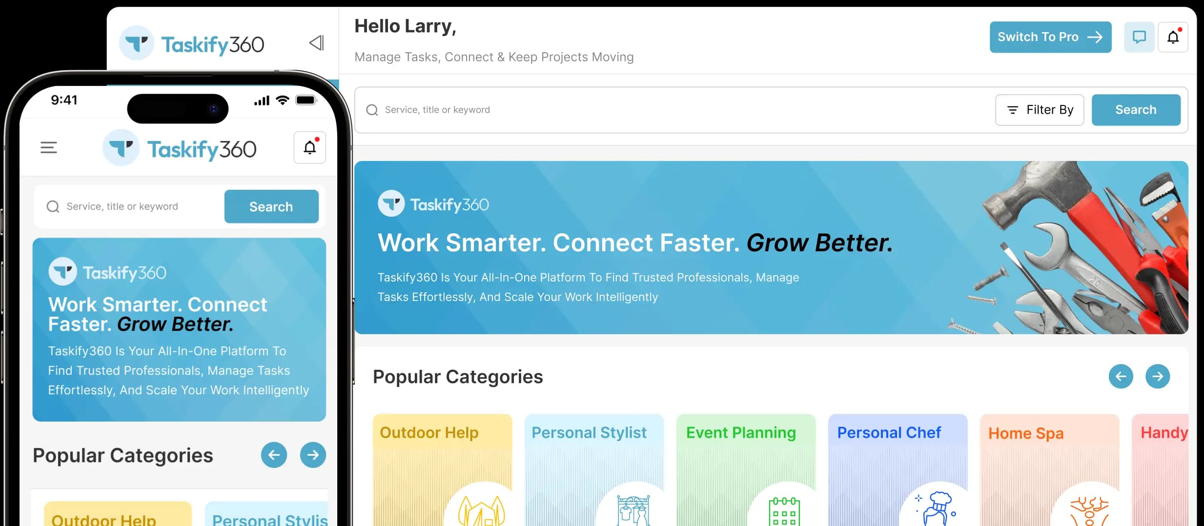 Taskify360 Dashboard